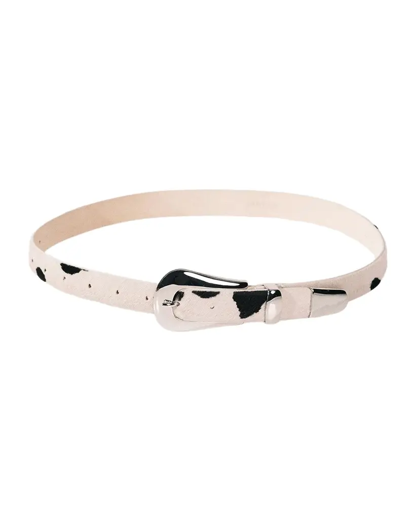 Colette Dalmatian Calf Hair Belt Colette Dalmatian Calf Hair Belt