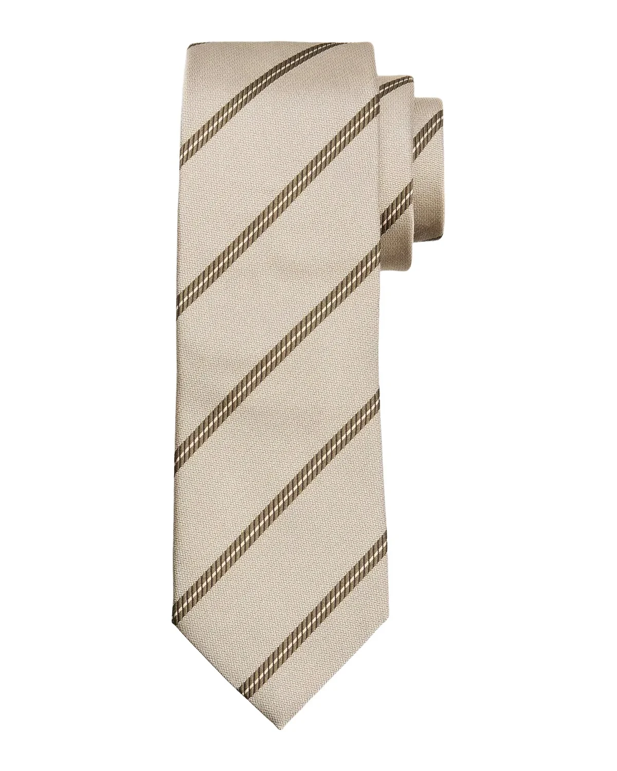 Brunello Cucinelli Men's Regimental Stripe Silk Tie
