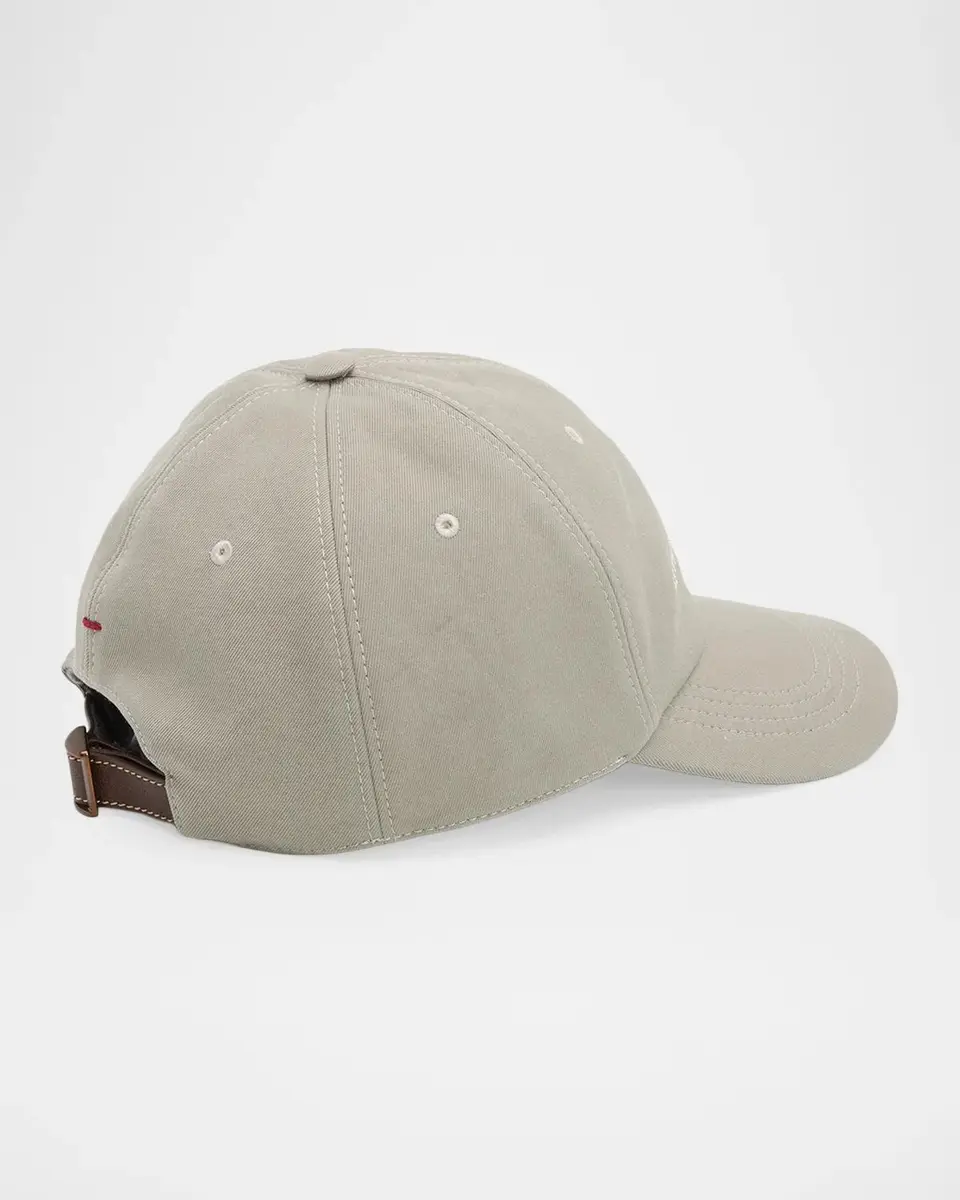 Brunello Cucinelli Logo Denim Baseball Cap | Thumbnail 2