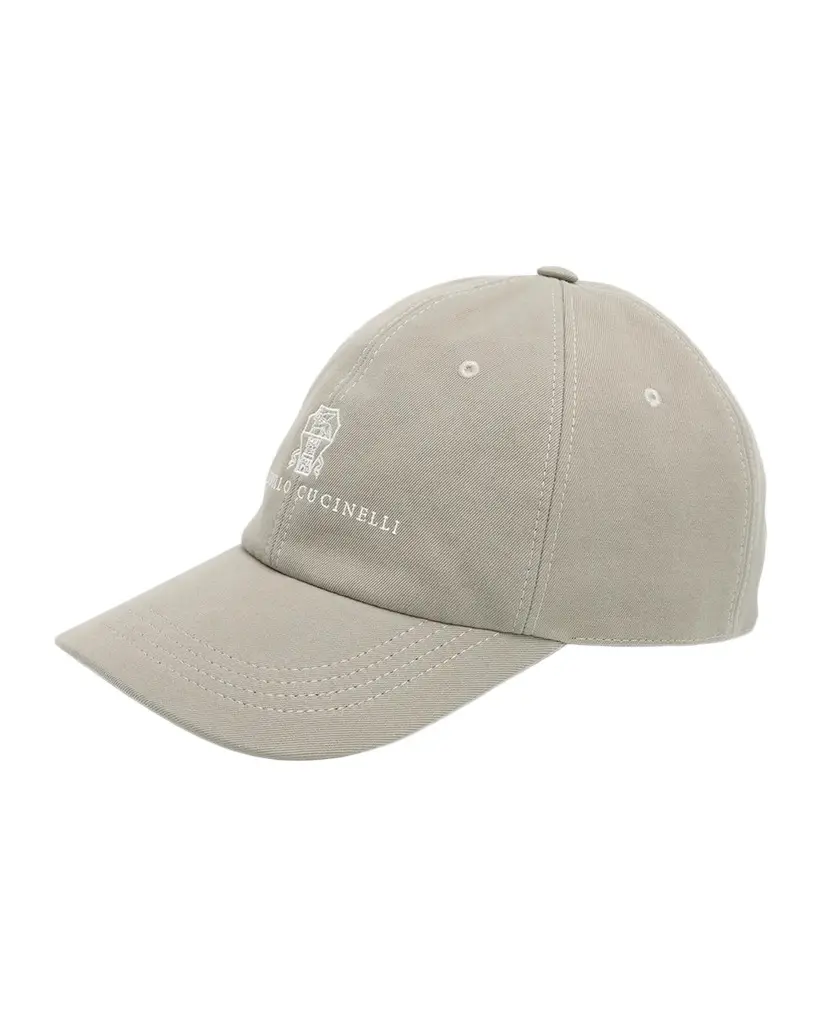 Brunello Cucinelli Logo Denim Baseball Cap