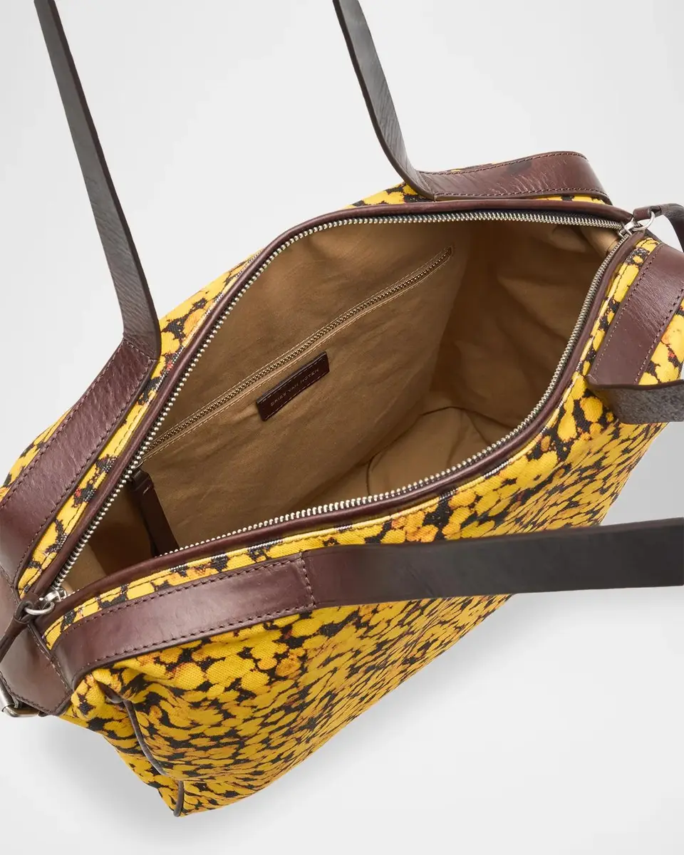 Dries Van Noten Men's Floral Canvas Tote Bag | Thumbnail 3 Dries Van Noten Men's Floral Canvas Tote Bag | Thumbnail 3