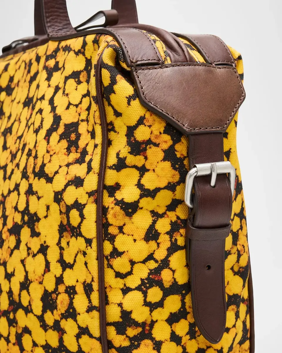 Dries Van Noten Men's Floral Canvas Tote Bag | Thumbnail 4 Dries Van Noten Men's Floral Canvas Tote Bag | Thumbnail 4