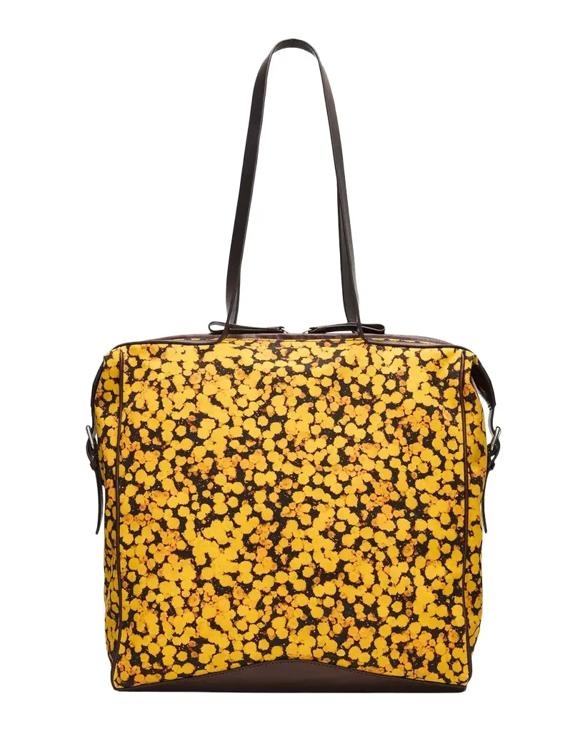 Dries Van Noten Men's Floral Canvas Tote Bag