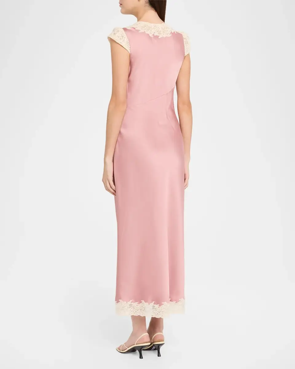 LoveShackFancy Para Laced Crepe Maxi Dress | Thumbnail 3 LoveShackFancy Para Laced Crepe Maxi Dress | Thumbnail 3