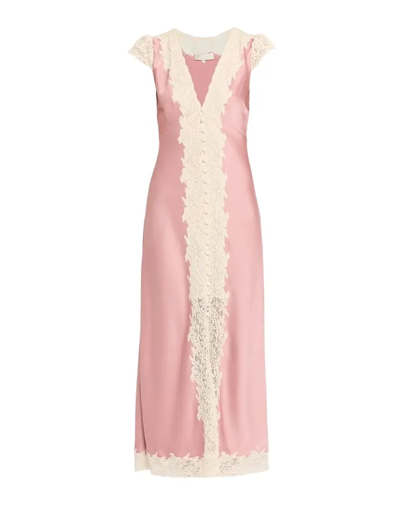 Para Laced Crepe Maxi Dress Para Laced Crepe Maxi Dress
