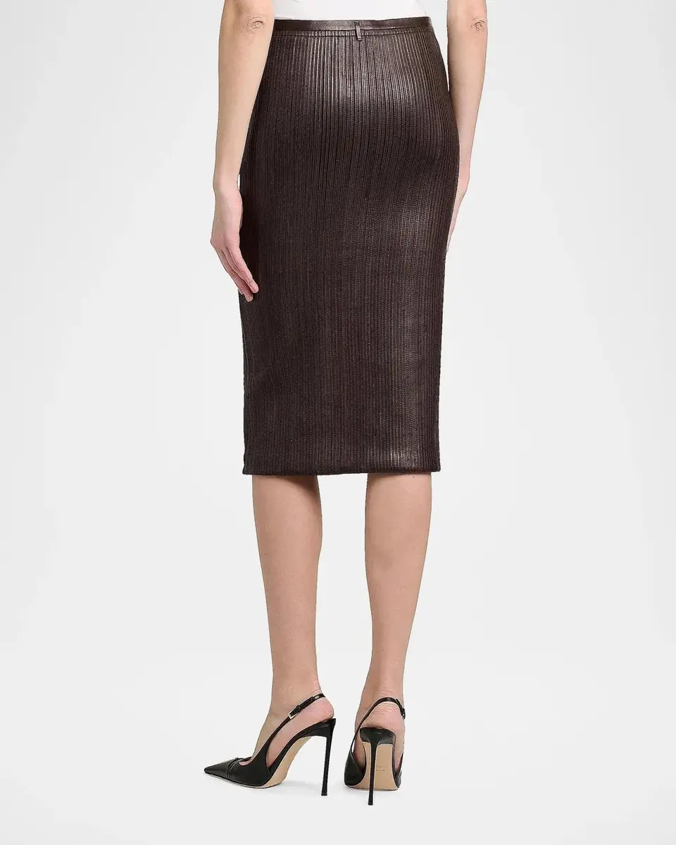 Tom Ford Leather Pencil Midi Skirt | Thumbnail 3 Tom Ford Leather Pencil Midi Skirt | Thumbnail 3
