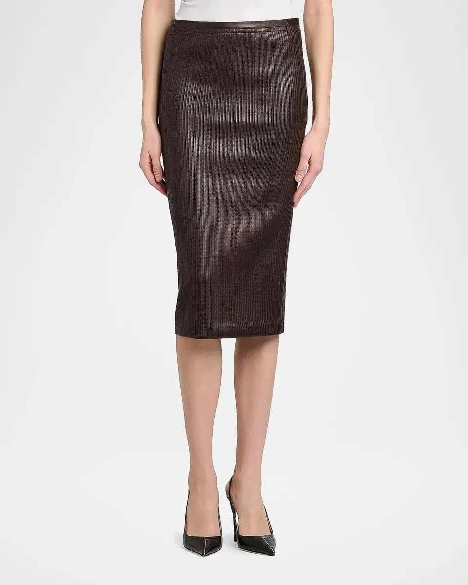 Tom Ford Leather Pencil Midi Skirt | Thumbnail 4 Tom Ford Leather Pencil Midi Skirt | Thumbnail 4