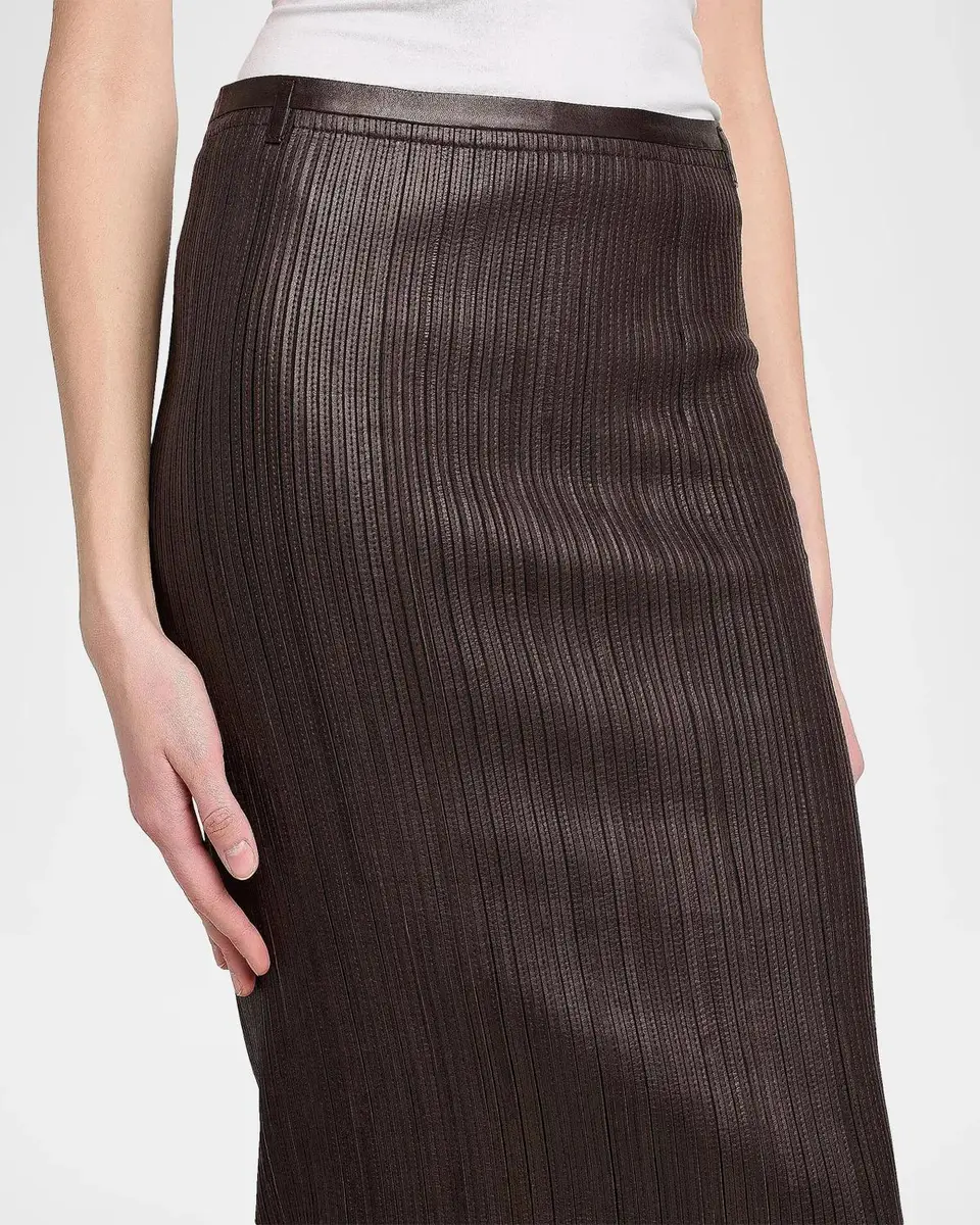 Tom Ford Leather Pencil Midi Skirt | Thumbnail 5 Tom Ford Leather Pencil Midi Skirt | Thumbnail 5