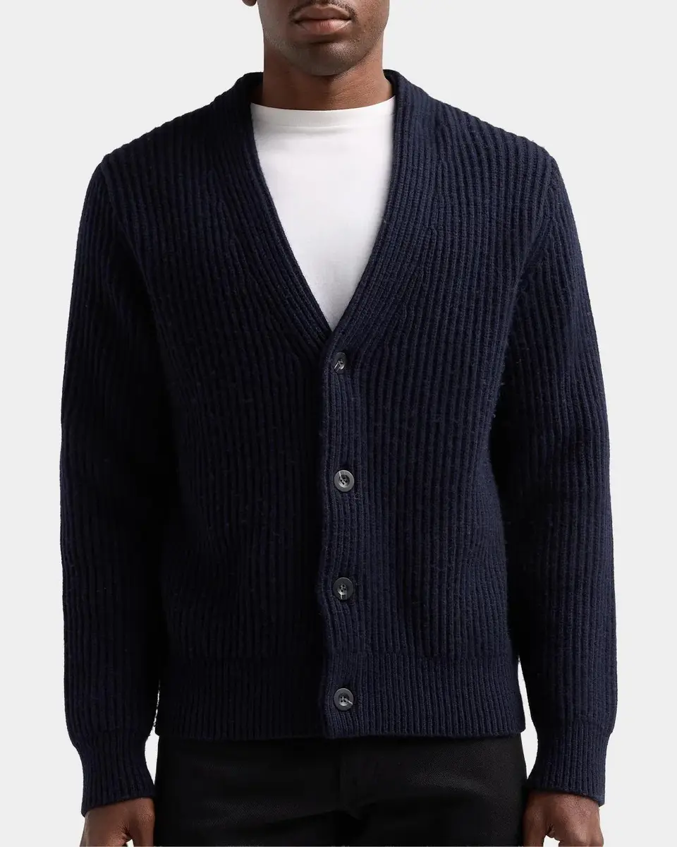 Vince Men's Winter Rib Cardigan | Thumbnail 3