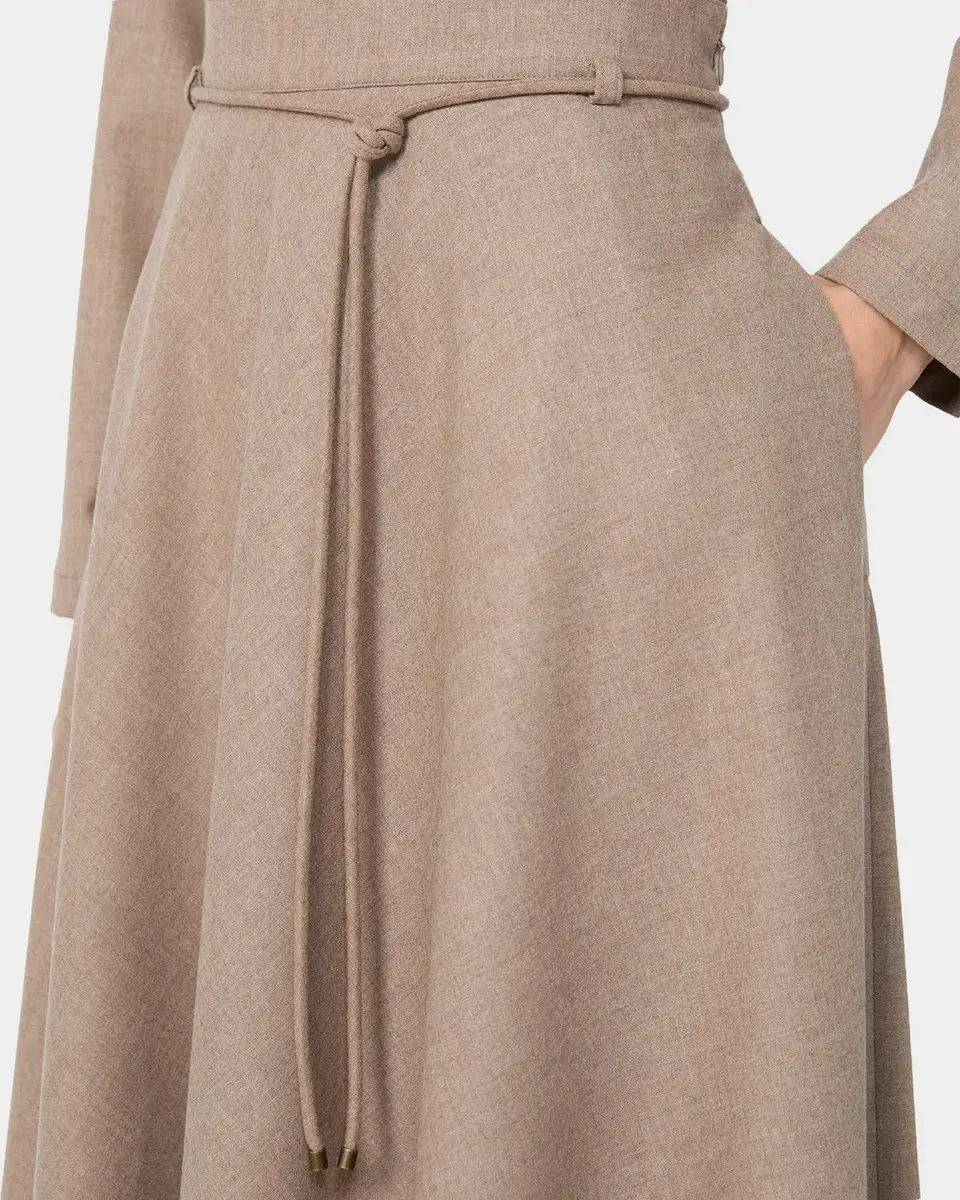Max Mara Cashmere Belted Midi Skirt | Thumbnail 5 Max Mara Cashmere Belted Midi Skirt | Thumbnail 5