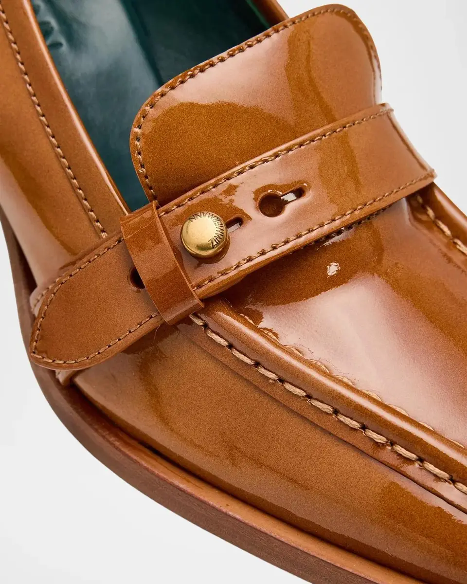 Zimmermann 75mm Astor Patent Leather Loafer Pumps | Thumbnail 3 Zimmermann 75mm Astor Patent Leather Loafer Pumps | Thumbnail 3
