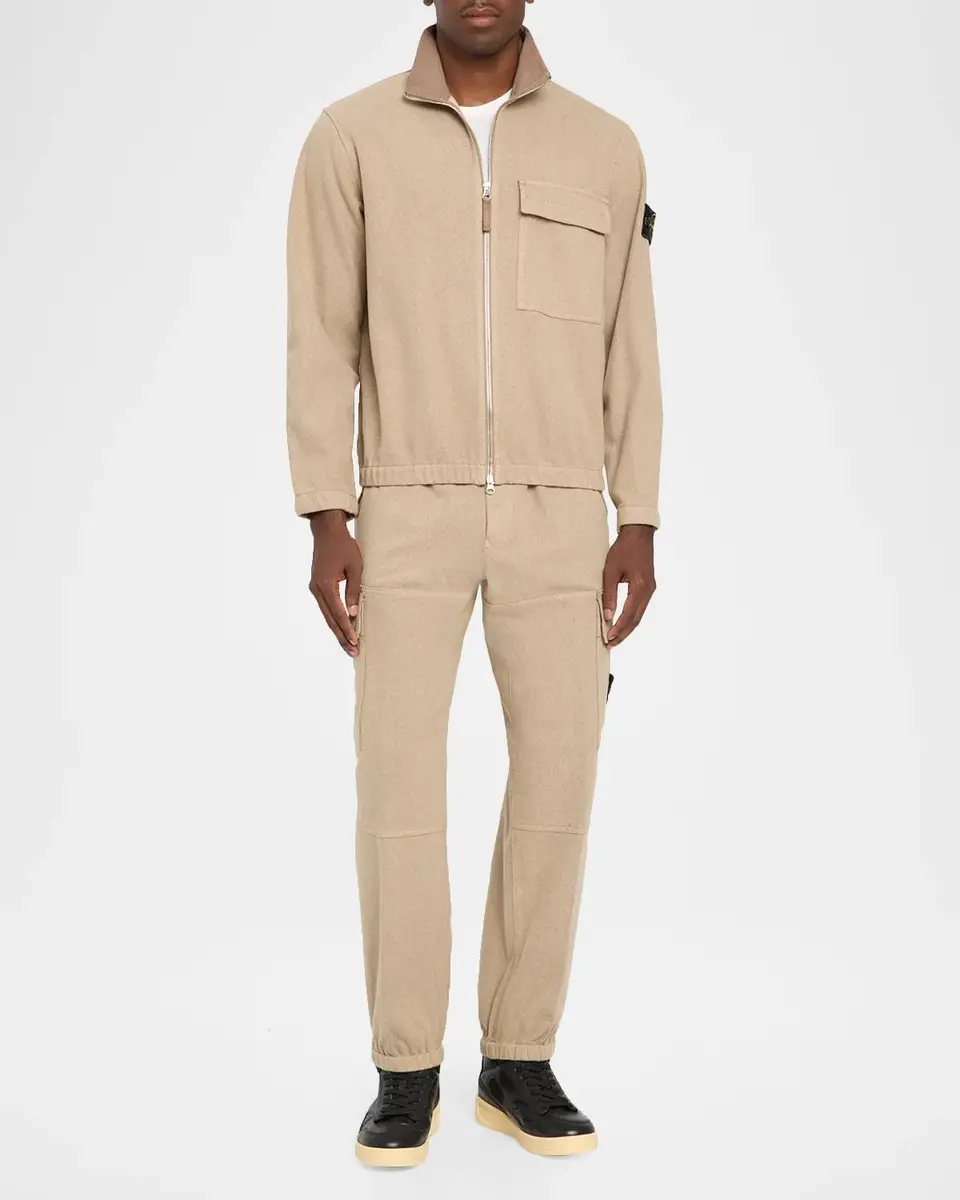 Stone Island Men's Nylon-Wool Pull-On Cargo Pants | Thumbnail 2 Stone Island Men's Nylon-Wool Pull-On Cargo Pants | Thumbnail 2