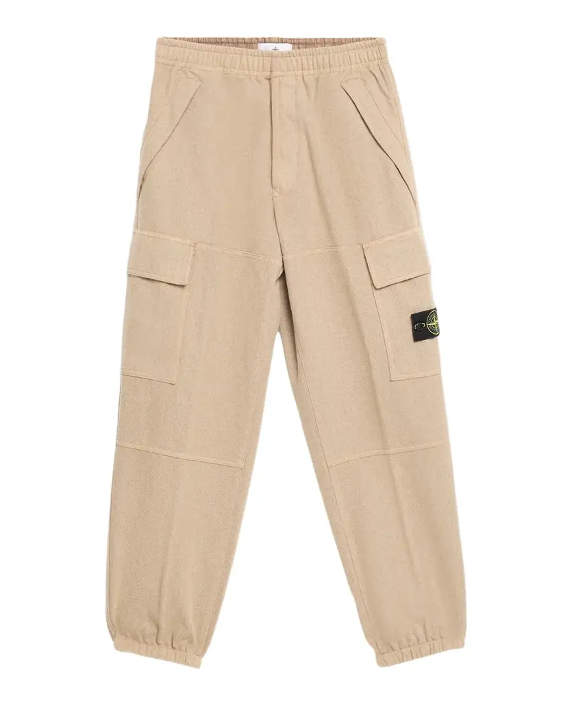 Stone Island Men's Nylon-Wool Pull-On Cargo Pants