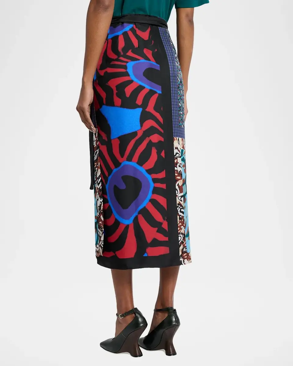 Dries Van Noten Silk Long Wrap Scarf Skirt | Thumbnail 3 Dries Van Noten Silk Long Wrap Scarf Skirt | Thumbnail 3