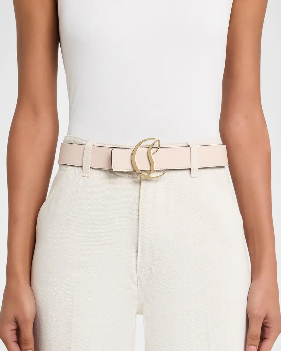 Christian Louboutin CL Logo Leather Belt | Thumbnail 2 Christian Louboutin CL Logo Leather Belt | Thumbnail 2