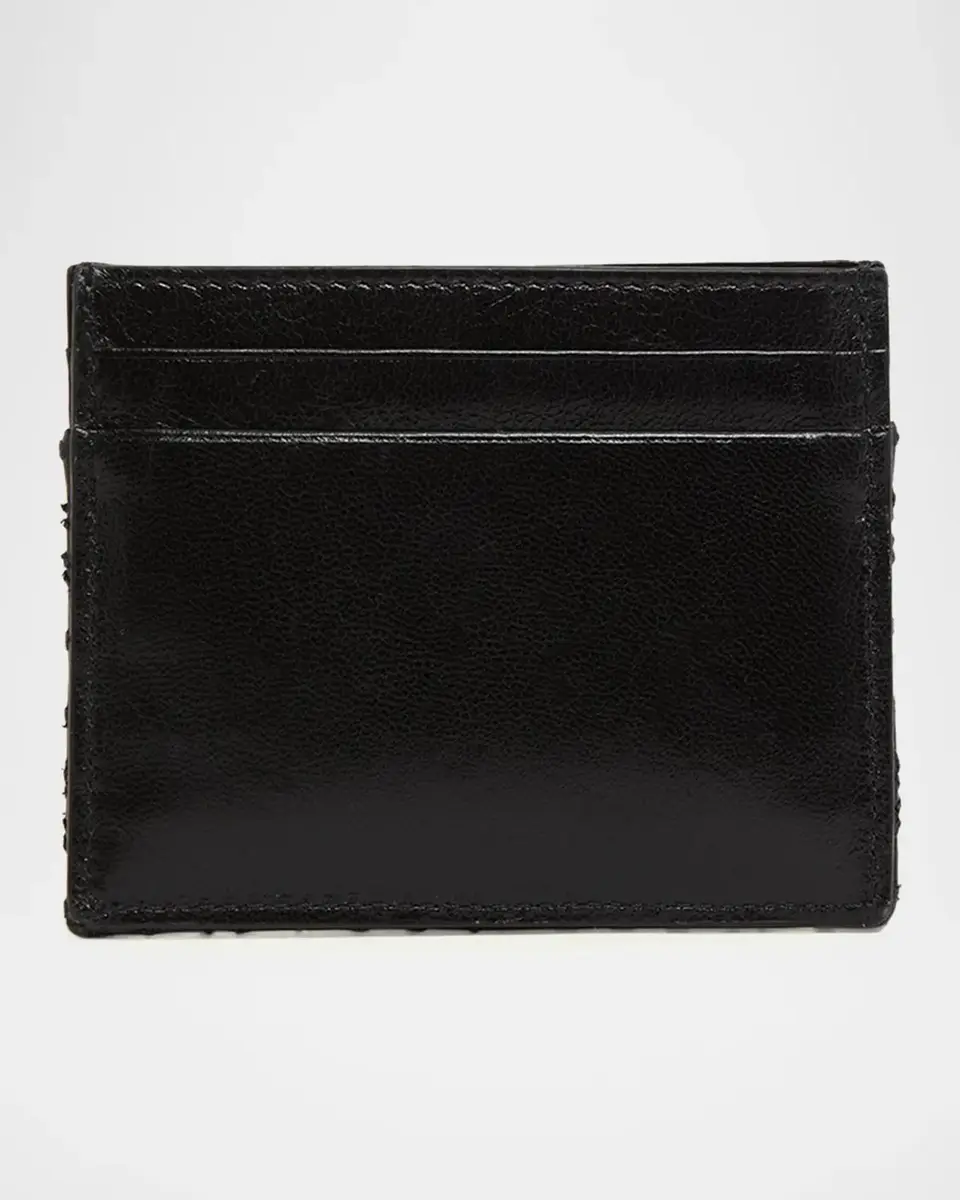 Valentino Garavani Leather VLogo Butterfly Card Holder | Thumbnail 4 Valentino Garavani Leather VLogo Butterfly Card Holder | Thumbnail 4
