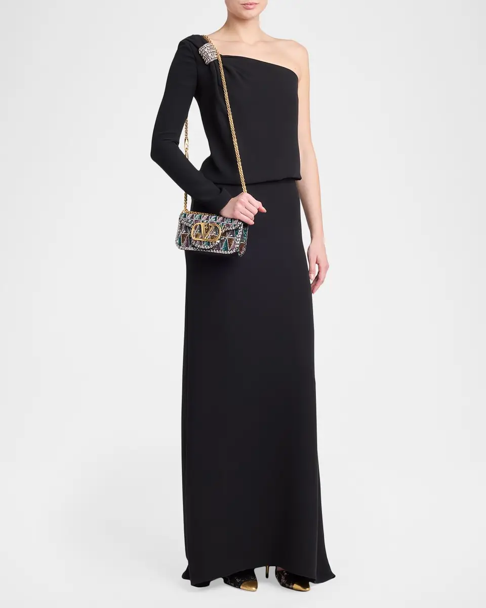 Valentino Garavani Loco Sequined VLogo Shoulder Bag | Thumbnail 5