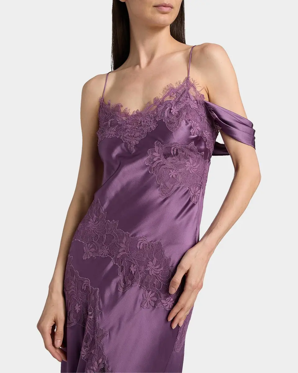 Amur Reese Lace Silk A-Line Gown | Thumbnail 5 Amur Reese Lace Silk A-Line Gown | Thumbnail 5