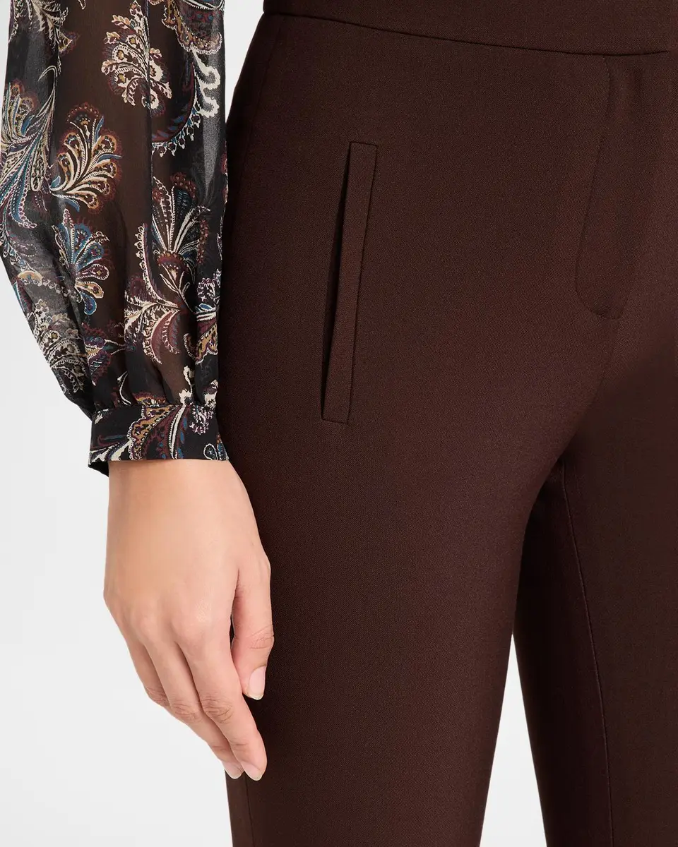 Veronica Beard Arte Virgin Wool-Blend High-Rise Slim-Leg Pants | Thumbnail 5