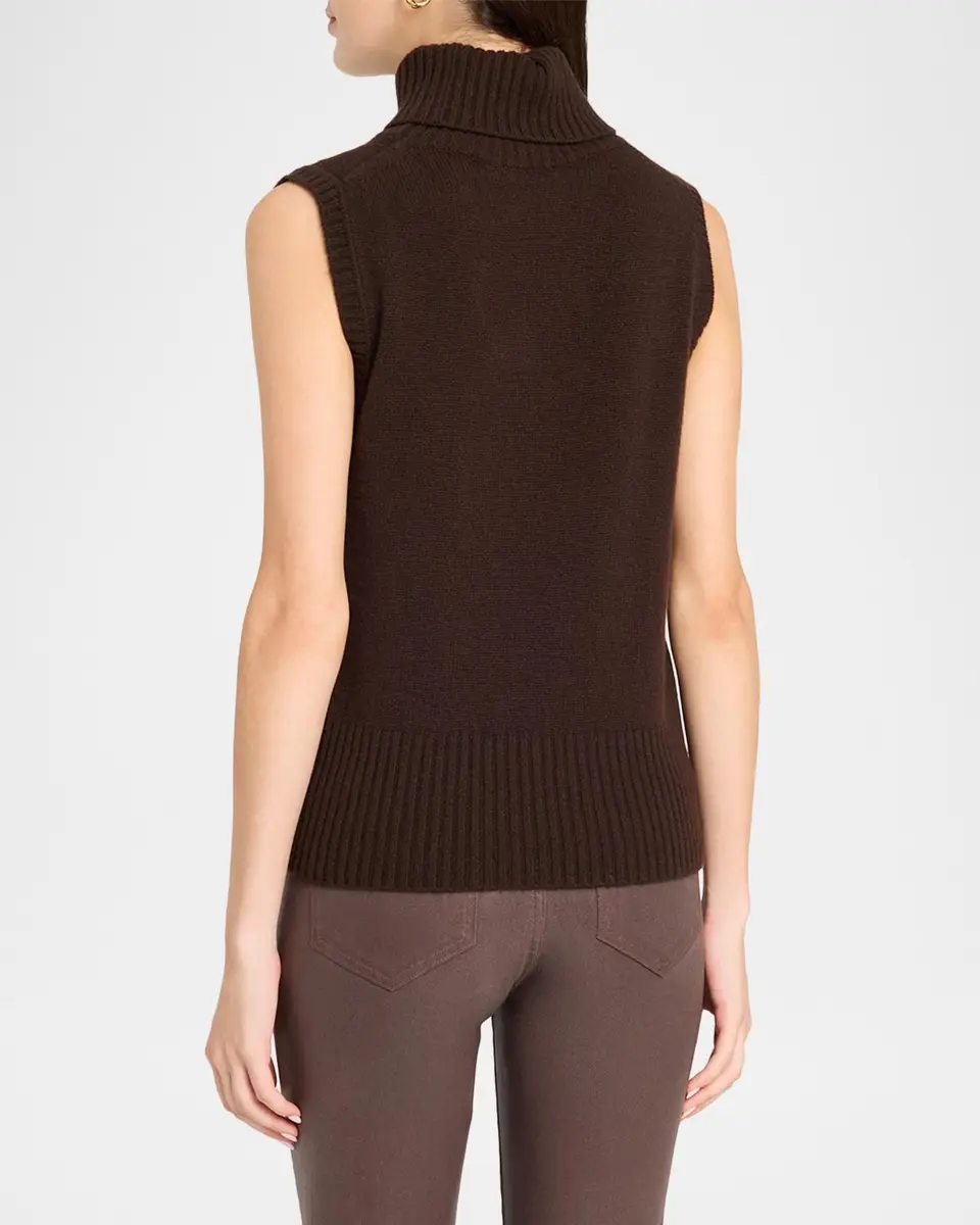 Veronica Beard Mazzy Cashmere Turtleneck Tank | Thumbnail 3 Veronica Beard Mazzy Cashmere Turtleneck Tank | Thumbnail 3