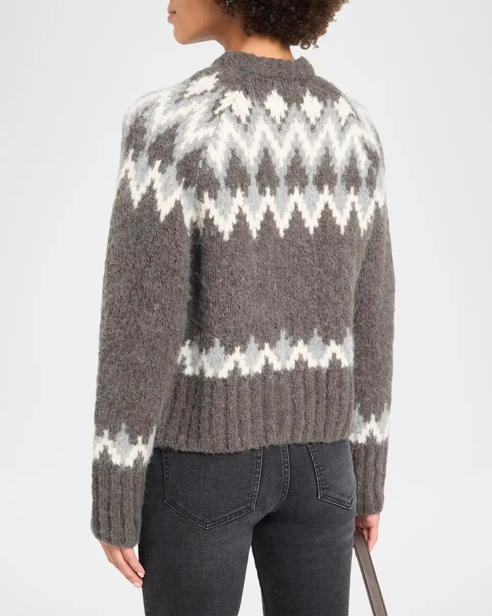 Veronica Beard Christina Fair Isle-Inspired Cardigan | Thumbnail 3 Veronica Beard Christina Fair Isle-Inspired Cardigan | Thumbnail 3