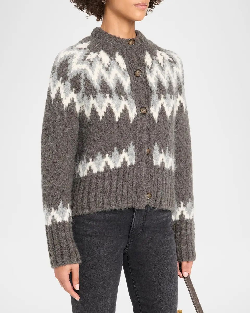 Veronica Beard Christina Fair Isle-Inspired Cardigan | Thumbnail 4 Veronica Beard Christina Fair Isle-Inspired Cardigan | Thumbnail 4
