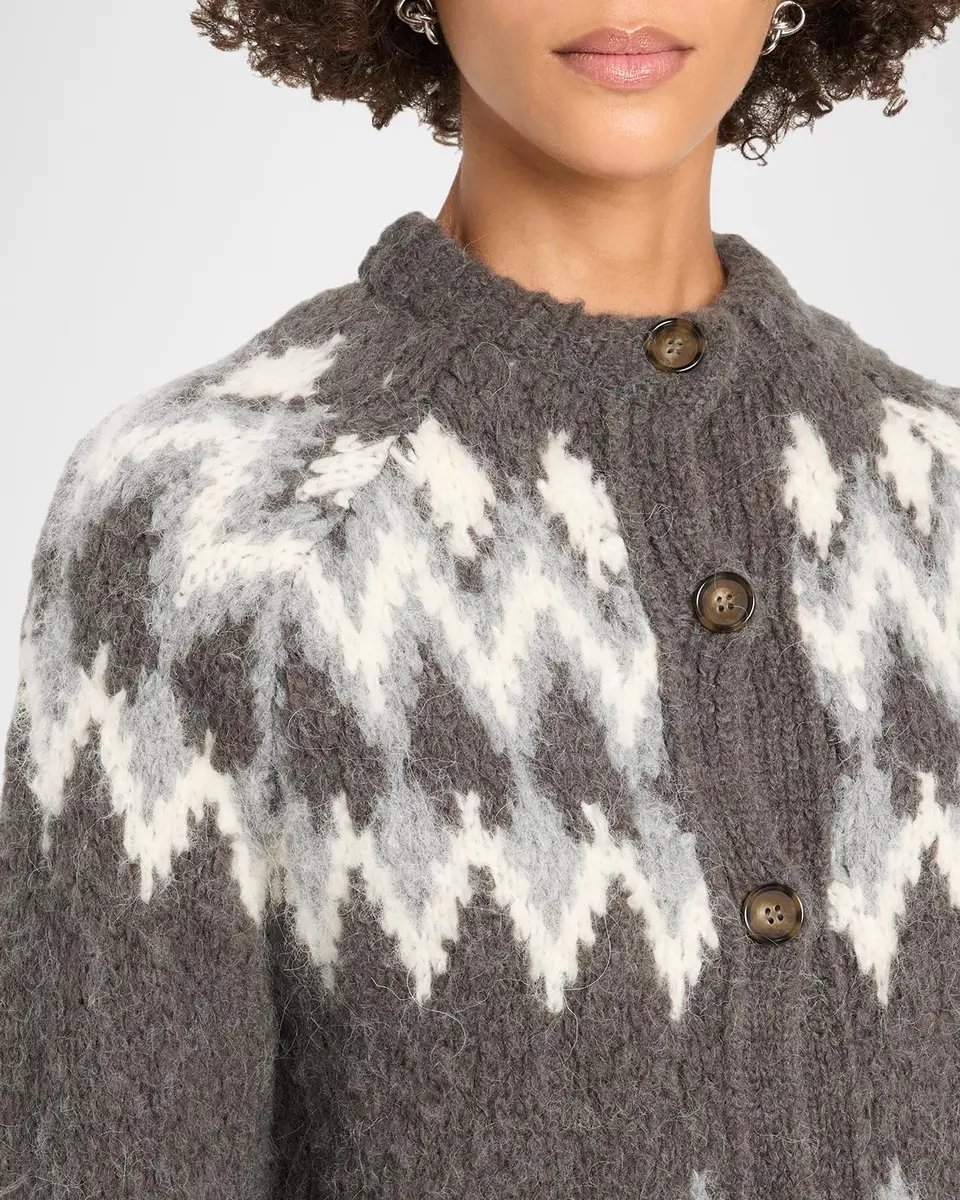 Veronica Beard Christina Fair Isle-Inspired Cardigan | Thumbnail 5 Veronica Beard Christina Fair Isle-Inspired Cardigan | Thumbnail 5