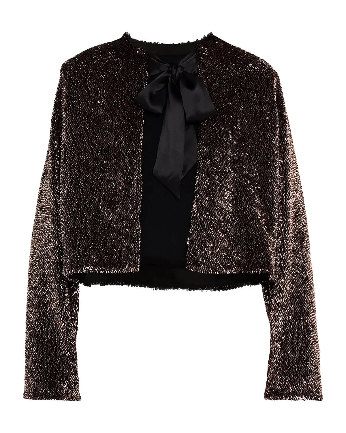 Bancroff Embellished Tie-Neck Jacket Bancroff Embellished Tie-Neck Jacket