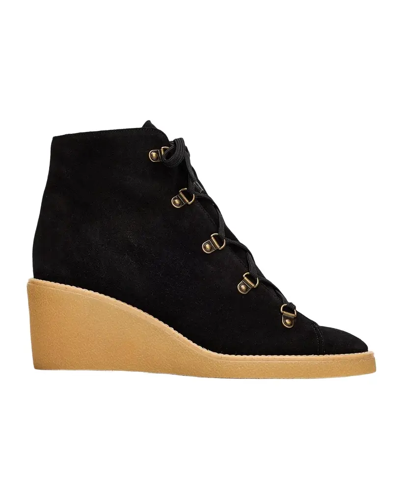 Odissì 75mm Yara Suede Lace-Up Booties