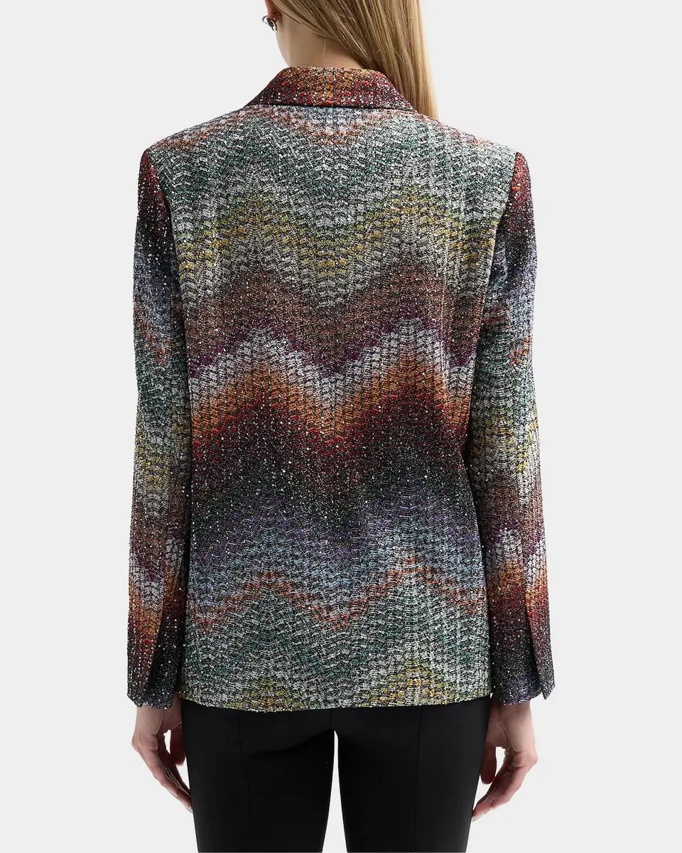 Missoni Textured Chevron Blazer | Thumbnail 3 Missoni Textured Chevron Blazer | Thumbnail 3