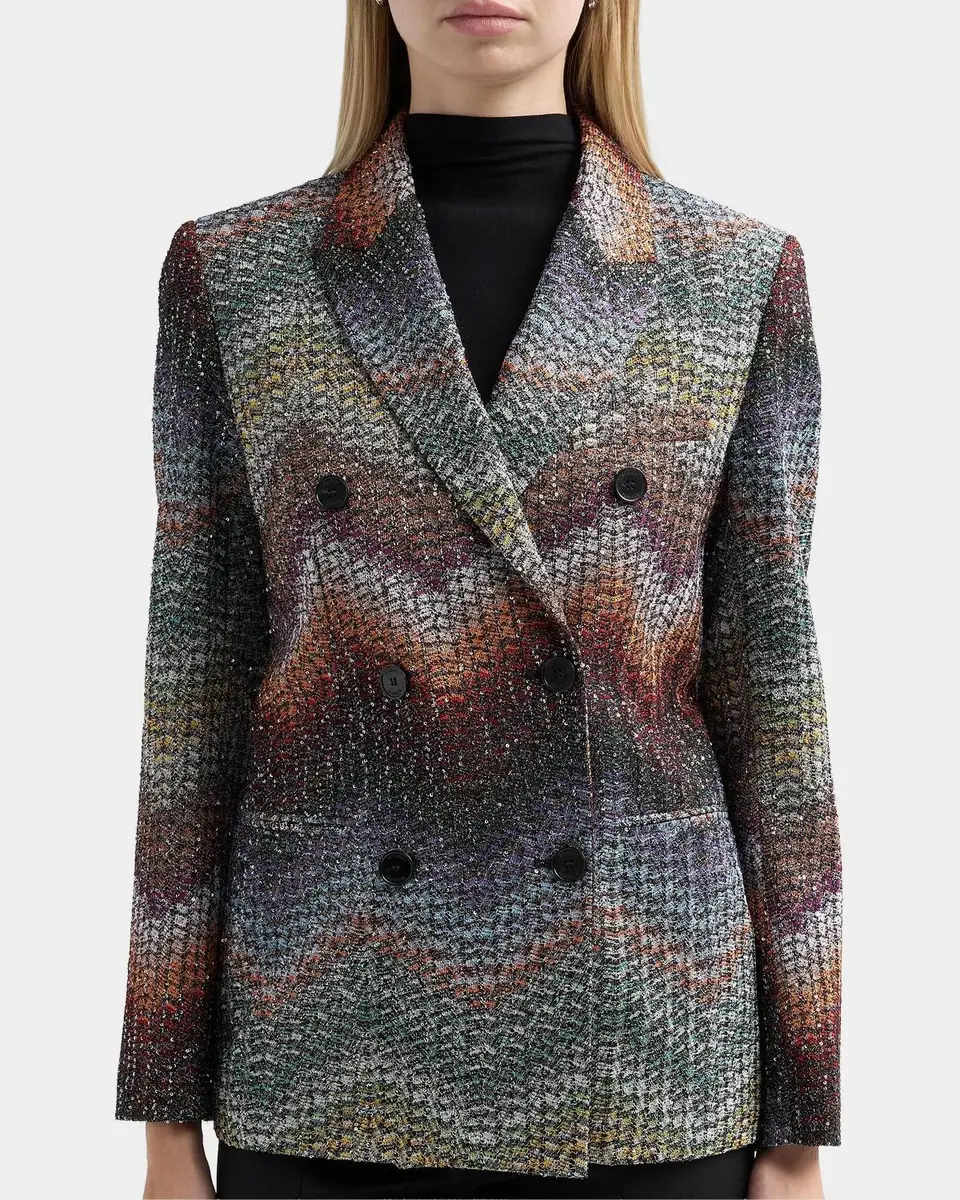 Missoni Textured Chevron Blazer | Thumbnail 5 Missoni Textured Chevron Blazer | Thumbnail 5