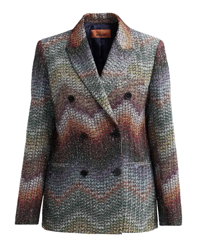 Missoni Textured Chevron Blazer