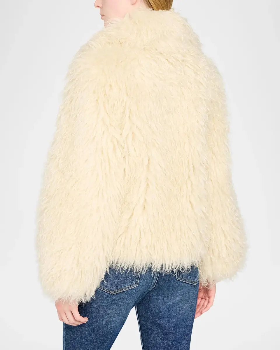 Cinq à Sept Curly Faux Fur Jacket | Thumbnail 3 Cinq à Sept Curly Faux Fur Jacket | Thumbnail 3