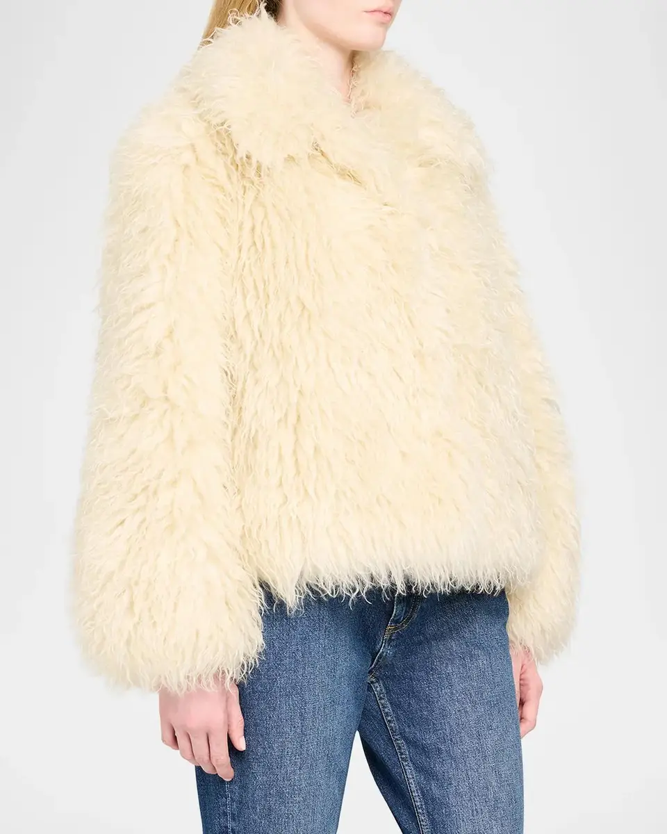 Cinq à Sept Curly Faux Fur Jacket | Thumbnail 4 Cinq à Sept Curly Faux Fur Jacket | Thumbnail 4