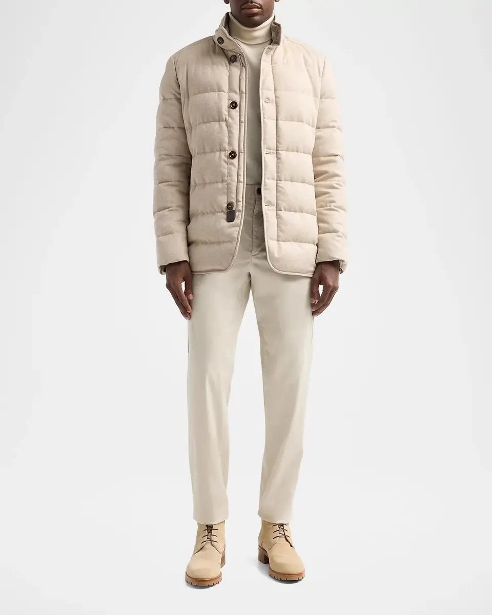 Feyem Men's Nolde Wool-Cashmere-Blend Quilted Jacket | Thumbnail 2 Feyem Men's Nolde Wool-Cashmere-Blend Quilted Jacket | Thumbnail 2