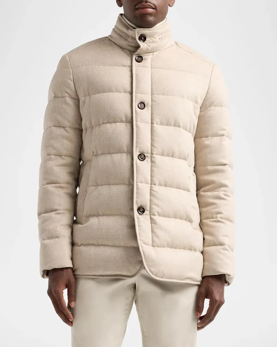 Feyem Men's Nolde Wool-Cashmere-Blend Quilted Jacket | Thumbnail 4 Feyem Men's Nolde Wool-Cashmere-Blend Quilted Jacket | Thumbnail 4