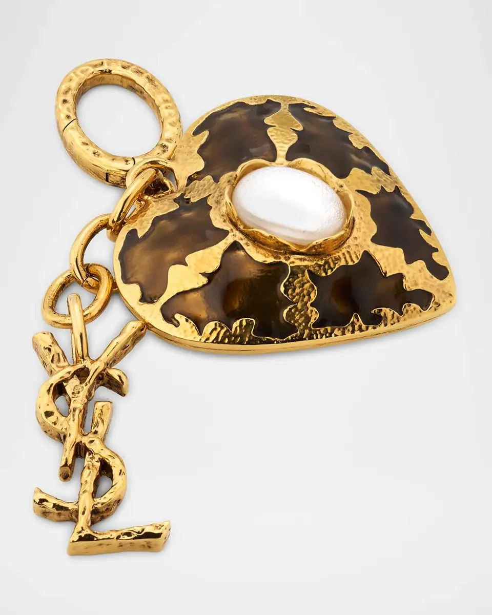 Saint Laurent YSL Heart Bag Charm | Thumbnail 2 Saint Laurent YSL Heart Bag Charm | Thumbnail 2