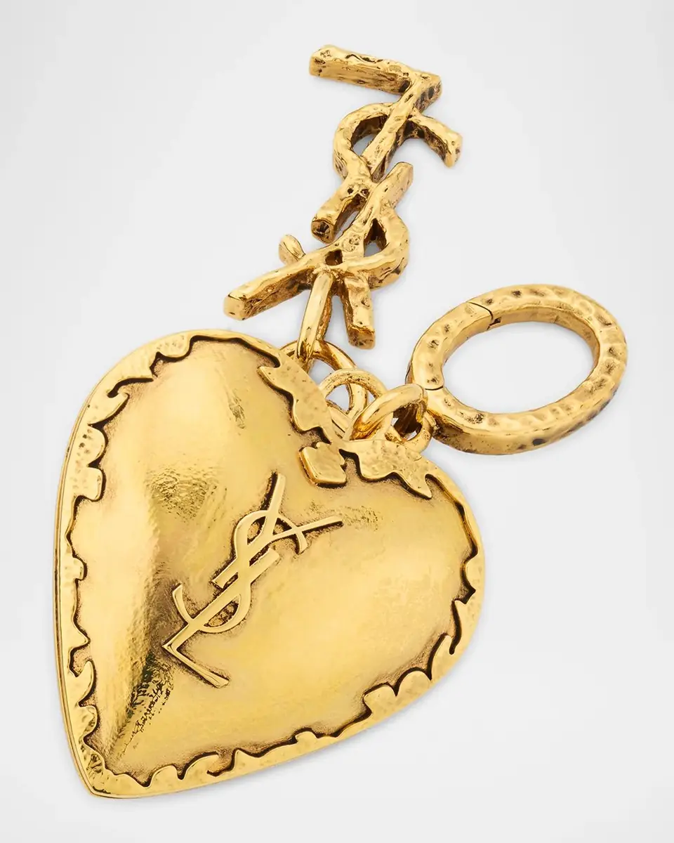 Saint Laurent YSL Heart Bag Charm | Thumbnail 3 Saint Laurent YSL Heart Bag Charm | Thumbnail 3