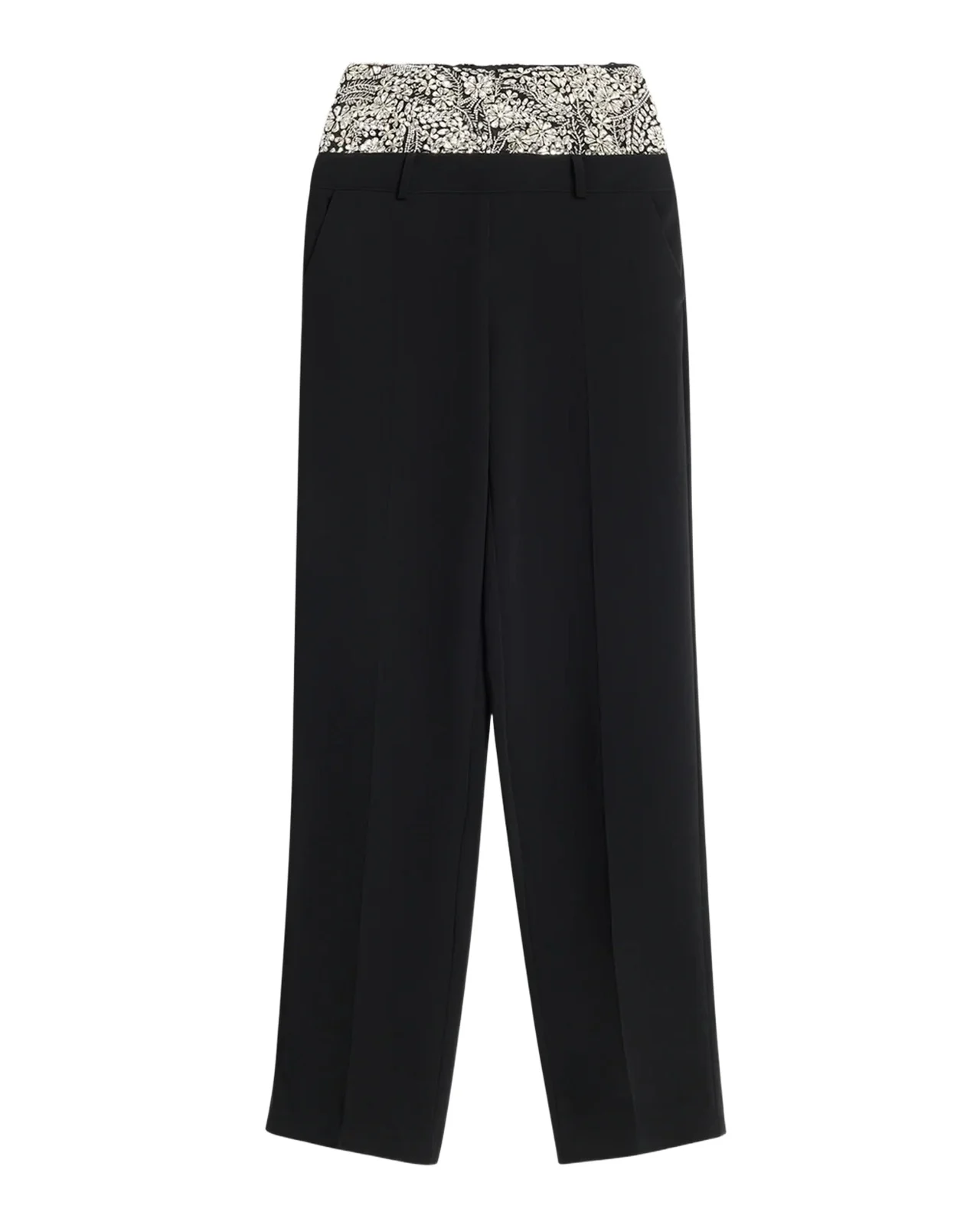 Dionne Crystal Ivy Double-Waistband Trousers Dionne Crystal Ivy Double-Waistband Trousers