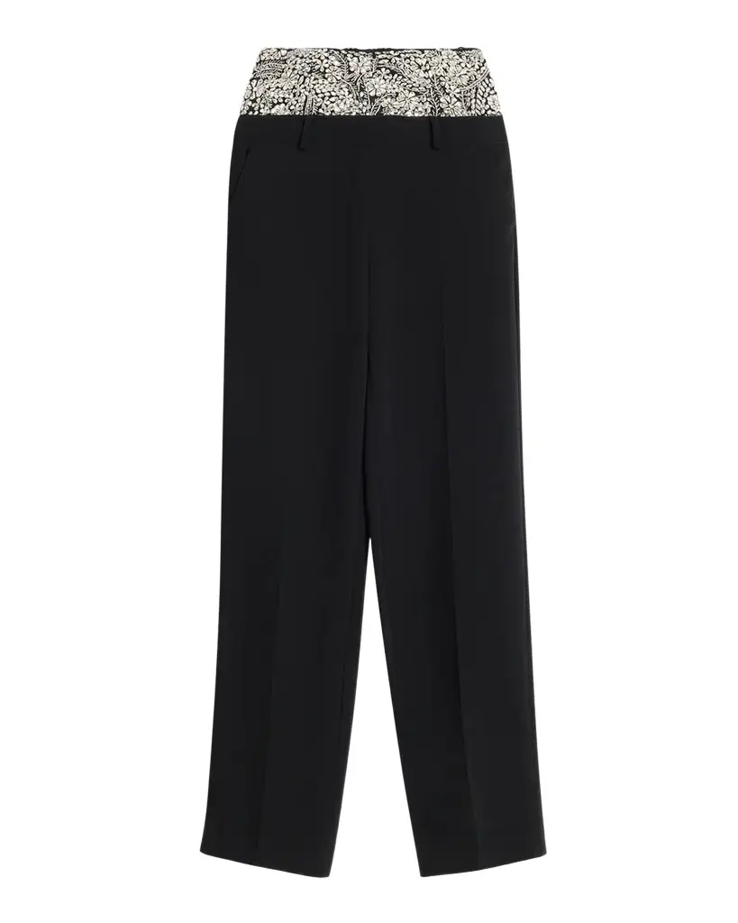 Dionne Crystal Ivy Double-Waistband Trousers Dionne Crystal Ivy Double-Waistband Trousers