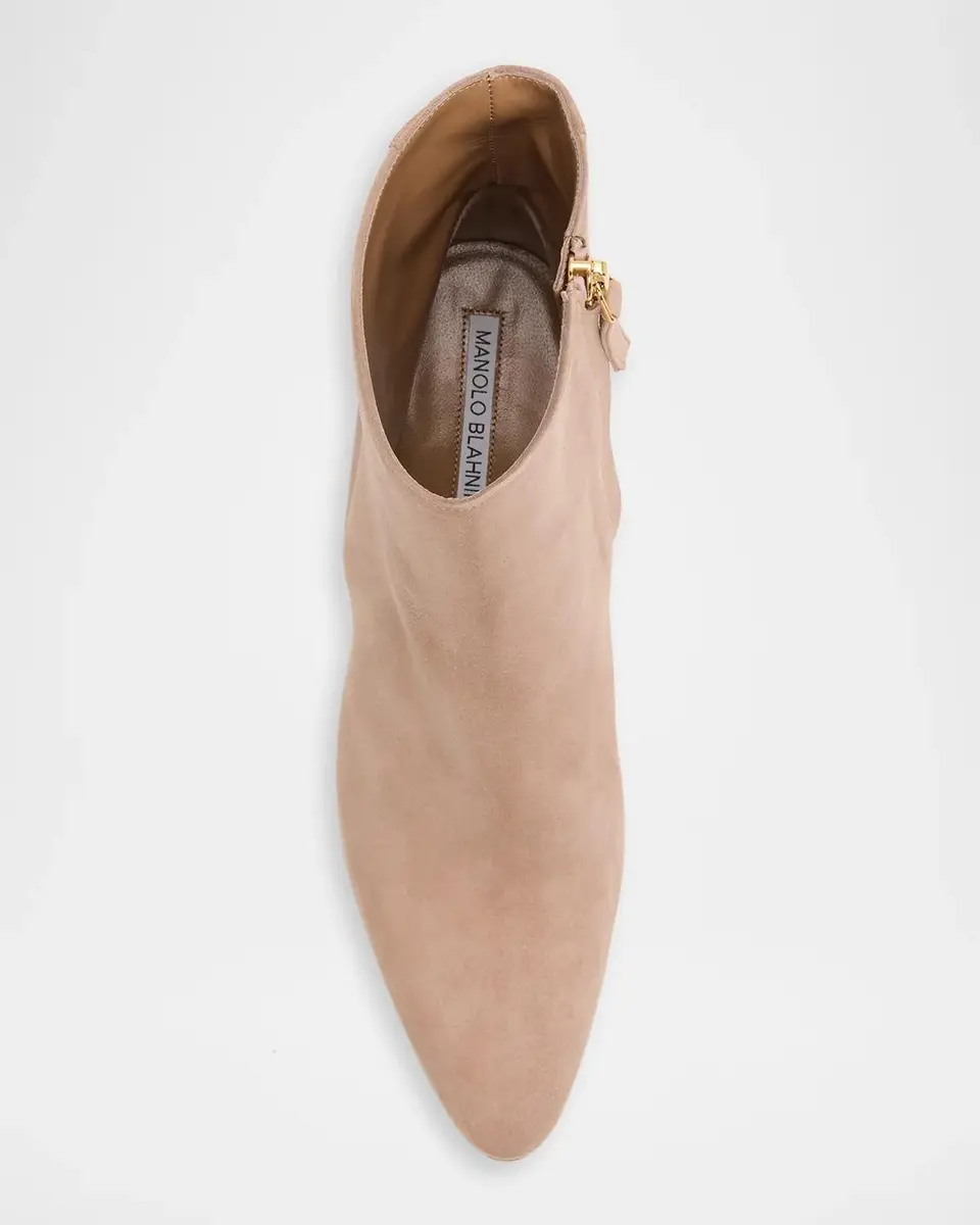 Manolo Blahnik 70mm Rosie Samba Suede Ankle Boots | Thumbnail 6 Manolo Blahnik 70mm Rosie Samba Suede Ankle Boots | Thumbnail 6