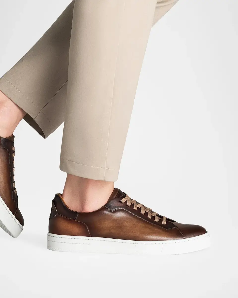 Magnanni Men's Amadeo Leather Low-Top Sneakers | Thumbnail 2 Magnanni Men's Amadeo Leather Low-Top Sneakers | Thumbnail 2