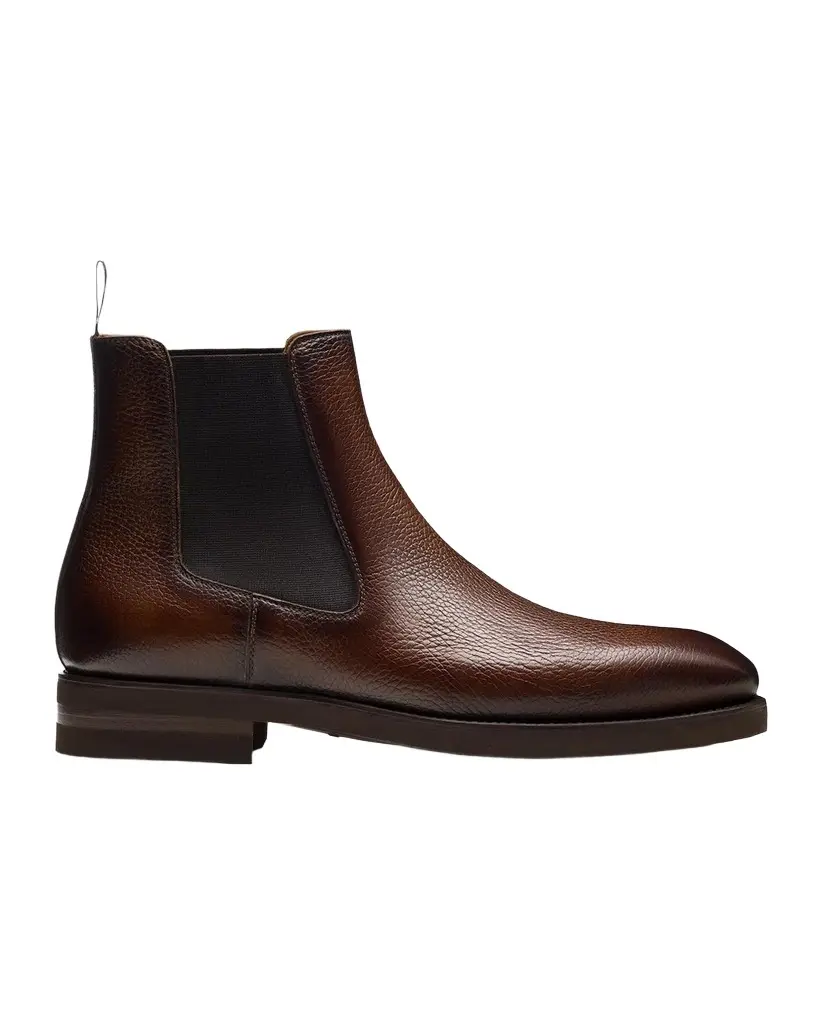 Magnanni Men's Lonny Grained Leather Chelsea Boots