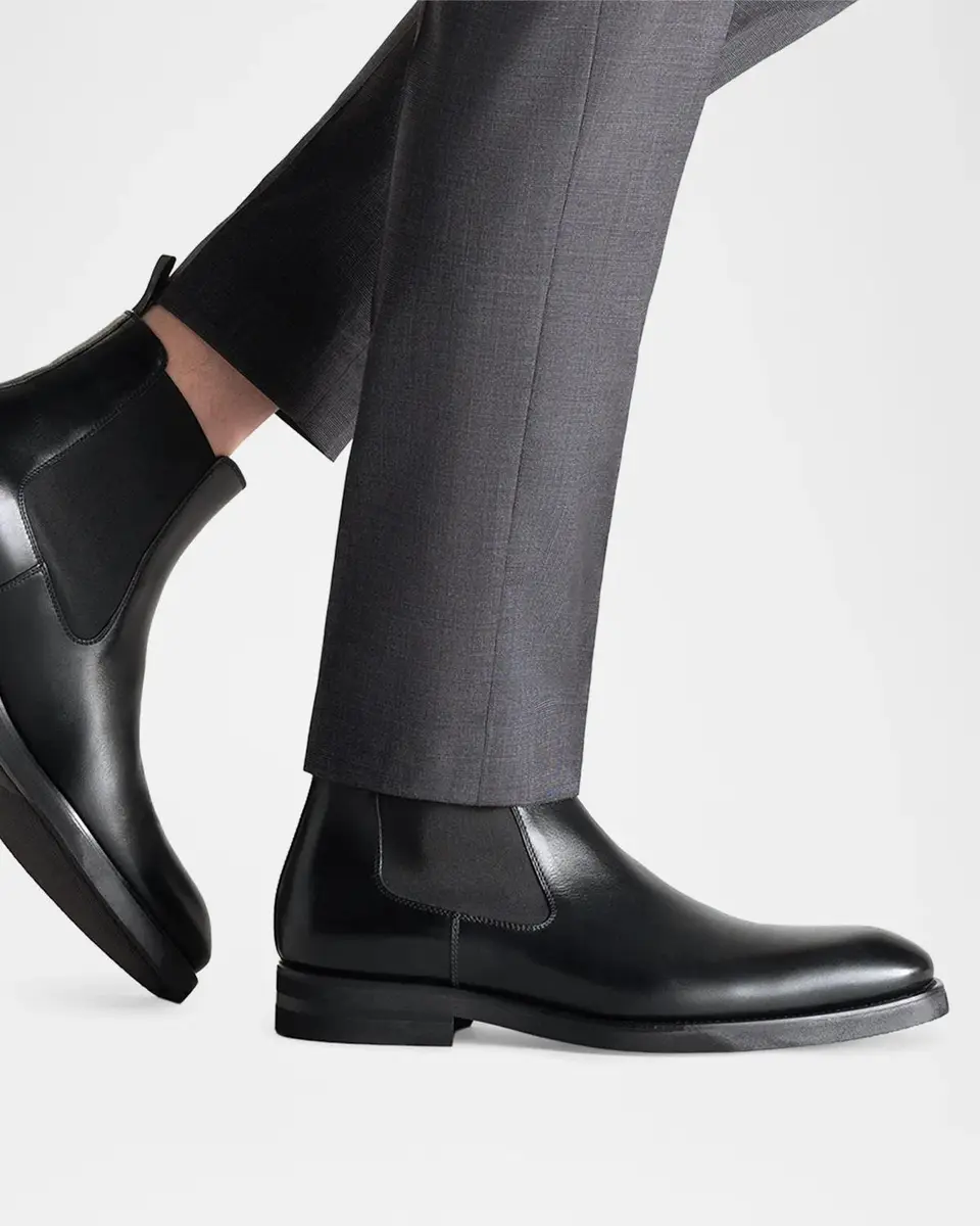 Magnanni Men's Lonny Leather Chelsea Boots | Thumbnail 2 Magnanni Men's Lonny Leather Chelsea Boots | Thumbnail 2