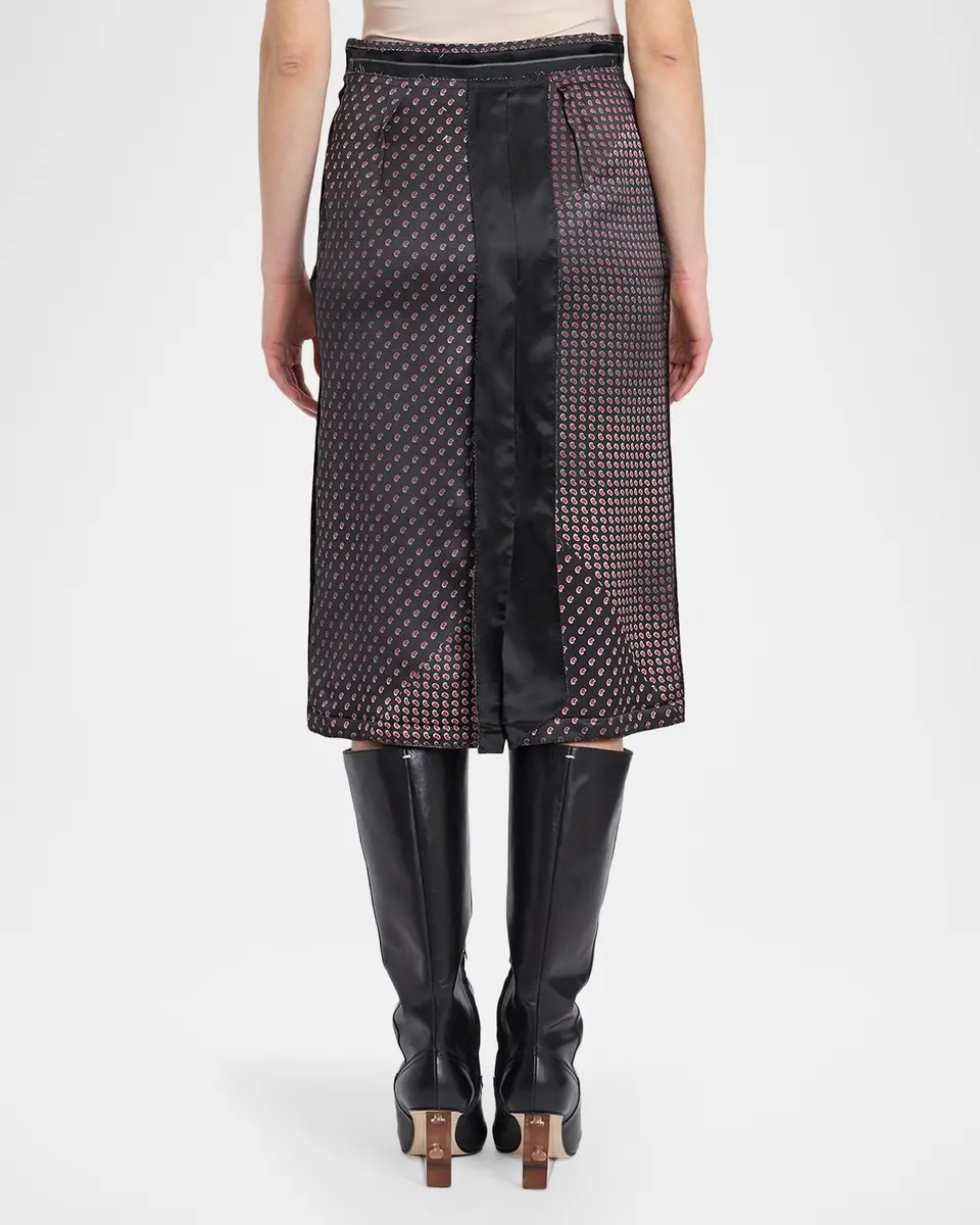 MM6 MAISON MARGIELA Paisley Pencil Midi Skirt | Thumbnail 3 MM6 MAISON MARGIELA Paisley Pencil Midi Skirt | Thumbnail 3