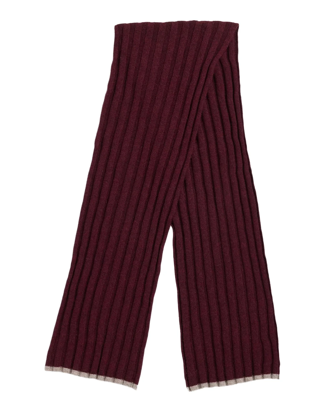Brunello Cucinelli Men's Cashmere Ribbed Scarf