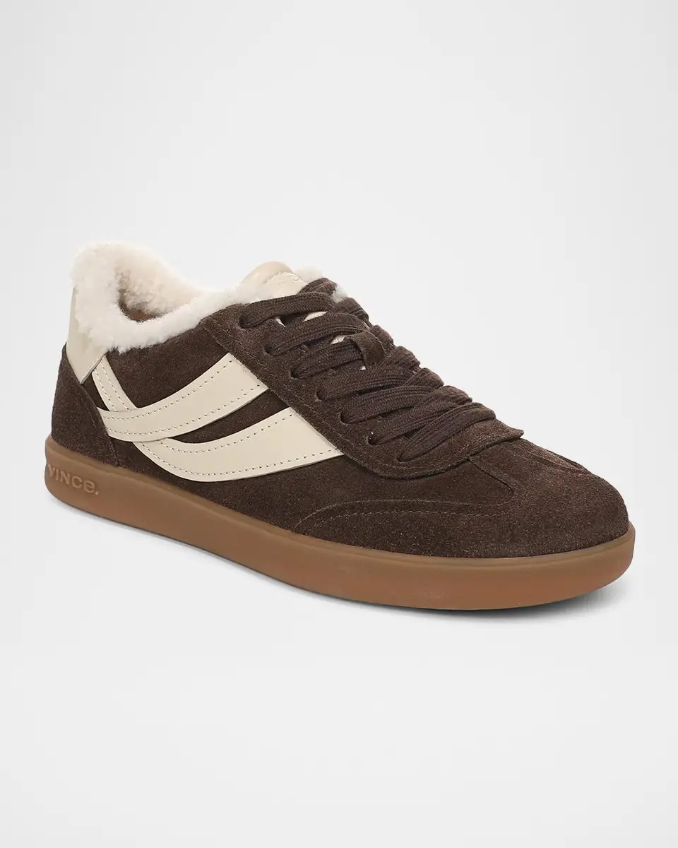 Vince Oasis Shearling-Lined Suede Low-Top Sneakers | Thumbnail 2 Vince Oasis Shearling-Lined Suede Low-Top Sneakers | Thumbnail 2