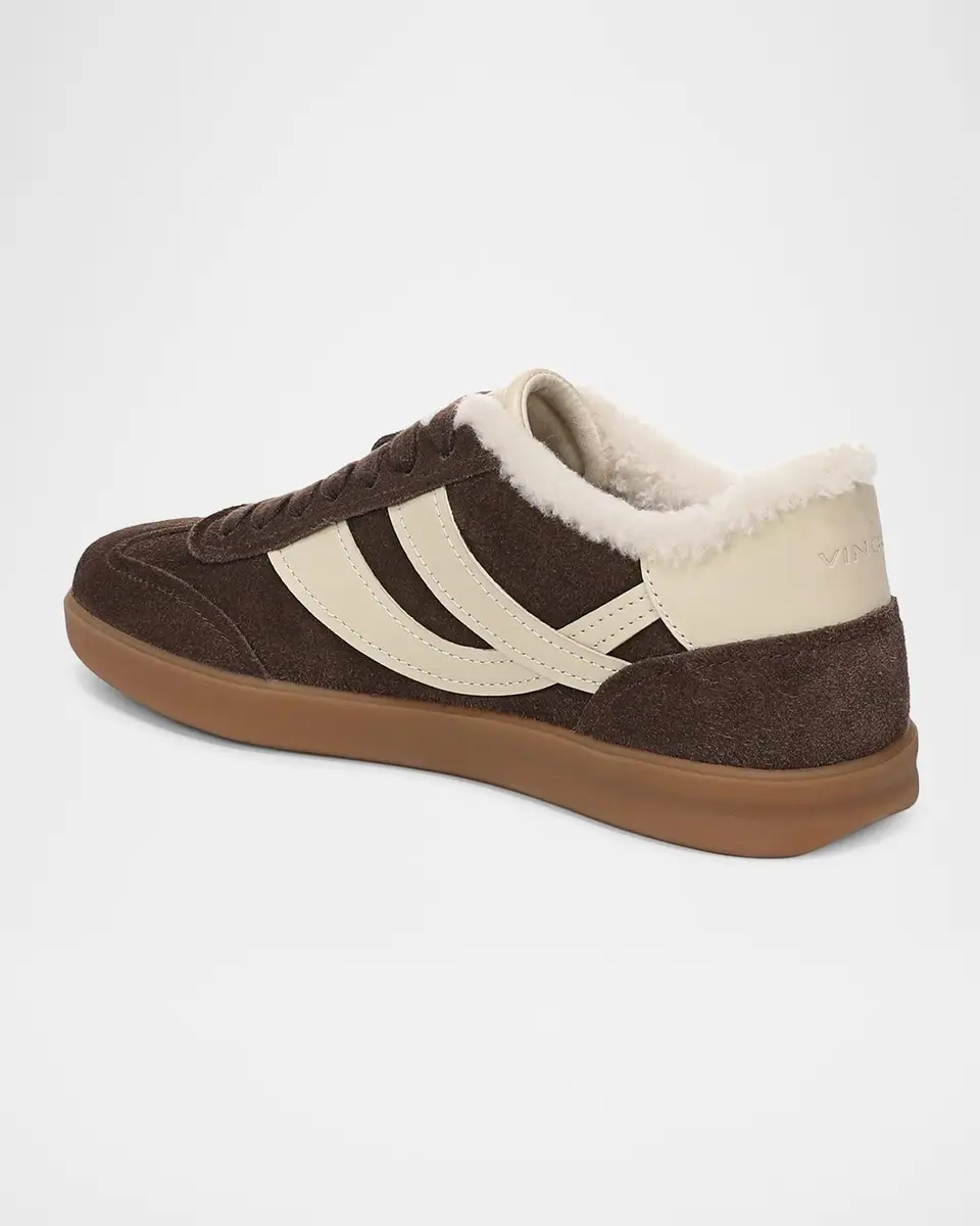 Vince Oasis Shearling-Lined Suede Low-Top Sneakers | Thumbnail 3 Vince Oasis Shearling-Lined Suede Low-Top Sneakers | Thumbnail 3
