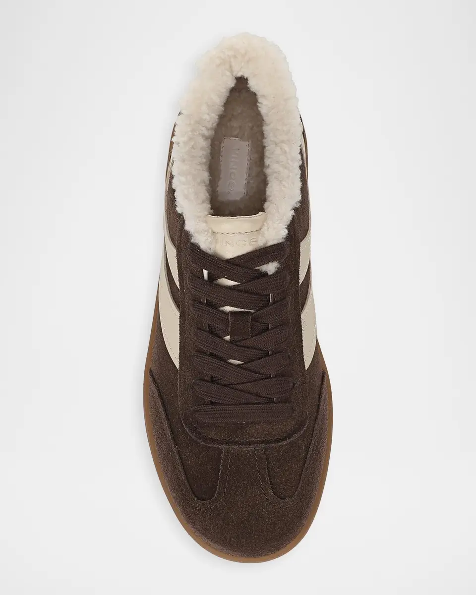 Vince Oasis Shearling-Lined Suede Low-Top Sneakers | Thumbnail 4 Vince Oasis Shearling-Lined Suede Low-Top Sneakers | Thumbnail 4