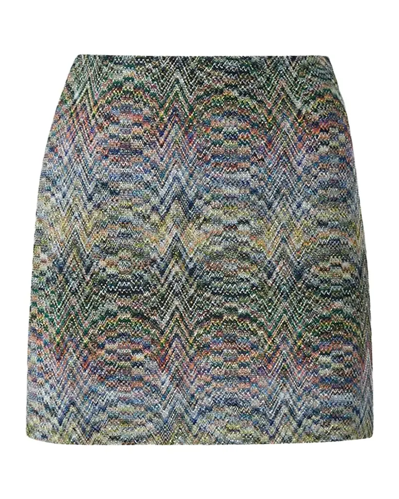 Wave-Print Mini Skirt Wave-Print Mini Skirt